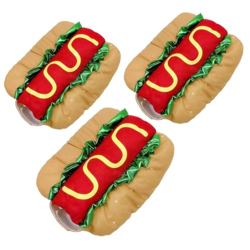 SunaOmni Hotdog-Kostüm für Hunde, lustige Hamburger-Halloween-Hundekostüme, warme, weiche Haustierbekleidung, Cosplay für Weihnachten, Halloween, Karneval, Kostümparty, M von SunaOmni