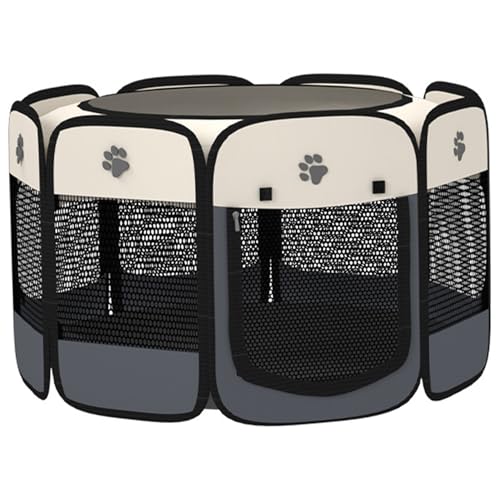 Tragbarer Laufstall für Haustiere, 73, 7 x 43, 2 cm, faltbar, pflegeleicht, bequem, belüftet, Kleiner Laufstall für Hunde und Katzen, Katzenlaufställe für drinnen, tragbarer für Hunde, tr Tragbarer Laufstall für Haustiere, 73, 7 x 43, 2 cm, faltbar, pflegeleicht, bequem, belüftet, Kleiner Laufstall für Hunde und Katzen, Katzenlaufställe für drinnen, tragbarer für Hunde, tr von SunaOmni