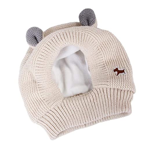 Winter Haustier Strickmütze Gestrickte Hundemützen Haustier Ohren Warm Hund Ohr Cover Niedlich Warm Hund Kappe Leise Ohren Lärmschutz Hut Beige Winter Haustier Strickmütze Gestrickte Hundemützen Haustier Ohren Warm Hund Ohr Cover Niedlich Warm Hund Kappe Leise Ohren Lärmschutz Hut Beige von SunaOmni