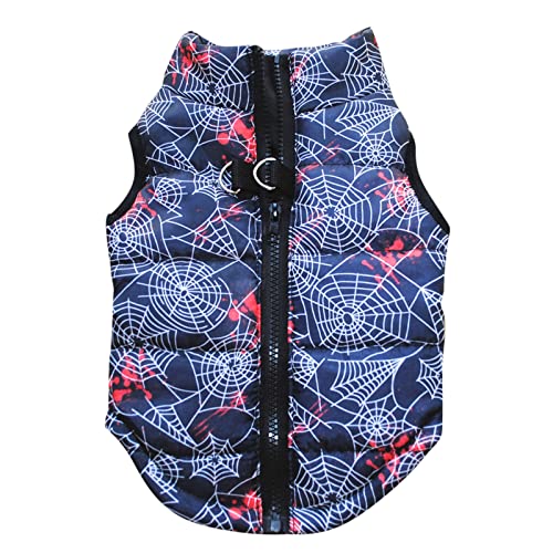 Sundaylike life Baumwollkostüm für Halloween Haustierkleidung Hundekleidung Herbst- und Winterkleidung Haustierkleidung Weihnachten Prinzessin Tweeds Regenmantel Hund Mit Geschirr (Navy, S) von Sundaylike life