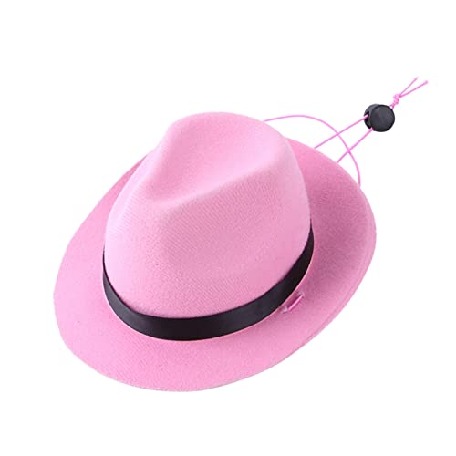 Sundaylike life Haustier Hund Cowboyhut Cosplay Mütze Welpe Haustier Hund Katze Urlaub Kostüm Haustier Party Dekoration Hund Geburtstag Klein (Pink, One Size) von Sundaylike life