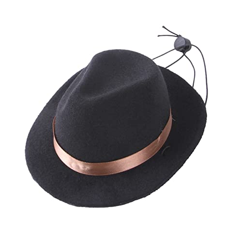 Sundaylike life Haustier Hund Cowboyhut Cosplay Mütze Welpe Haustier Hund Katze Urlaub Kostüm Haustier Party Dekoration Hund Geburtstag Klein (Black, One Size) von Sundaylike life
