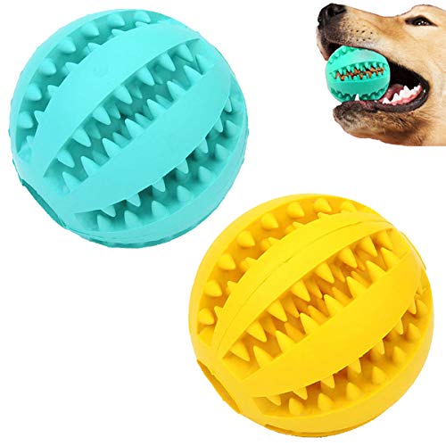 Hundespielzeugball, ungiftig, bissfest, für kleine/mittelgroße/große Hunde und Welpen, Katzen, 2 Stück von Sunglow