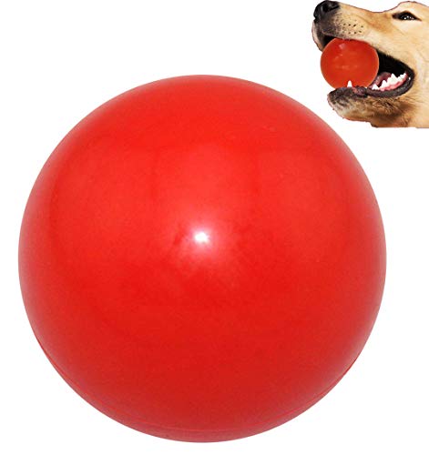 Sunglow Robuster Hundeball zum Kauen und Trainieren, robuster, unzerstörbarer Hunde-Kauspielzeugball, fester Gummi, reinigt die Zähne Ihres Hundes und verbessert die psychische Gesundheit. von Sunglow