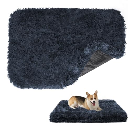 Sunheir Beruhigender Hundebett-Bezug, waschbar, groß, flauschig, Plüsch-Ersatz, wasserdichte Hundebett-Auskleidung, Haustierbett-Bezug mit Reißverschluss, 89 x 58 x 8,9 cm, schwarz, nur Bezug Sunheir Beruhigender Hundebett-Bezug, waschbar, groß, flauschig, Plüsch-Ersatz, wasserdichte Hundebett-Auskleidung, Haustierbett-Bezug mit Reißverschluss, 89 x 58 x 8,9 cm, schwarz, nur Bezug von Sunheir