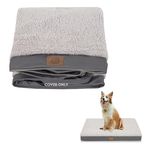 Sunheir Waschbare große Hundebettbezüge, weicher Plüsch-Ersatz, wasserdichte Hundebettauskleidung, Haustierbettbezug mit Reißverschluss, 91,4 x 68,6 x 7,6 cm, grau, nur Bezug Sunheir Waschbare große Hundebettbezüge, weicher Plüsch-Ersatz, wasserdichte Hundebettauskleidung, Haustierbettbezug mit Reißverschluss, 91,4 x 68,6 x 7,6 cm, grau, nur Bezug von Sunheir