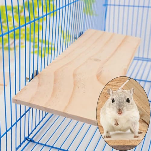 Sunicon Hamster Plattform, 13 * 28 cm Rechteck Naturholz Ständer Plattform, Holzständer Plattform für Haustiere, Hölzerne Haustierleiter Hamster Vogelständer Plattform, für Maus Chinchilla Chipmunk Sunicon Hamster Plattform, 13 * 28 cm Rechteck Naturholz Ständer Plattform, Holzständer Plattform für Haustiere, Hölzerne Haustierleiter Hamster Vogelständer Plattform, für Maus Chinchilla Chipmunk von Sunicon