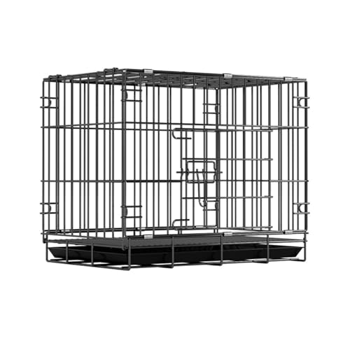 Kaninchenkäfig, Kaninchenkäfig mit zwei Ebenen, Meerschweinchenkäfig, Frettchenkäfig, Chinchilla-Käfig, Haus für kleine Tiere (mit Tablett + Gitter + Tränke + Grasnest + Futterbox) von SunjianAMZ
