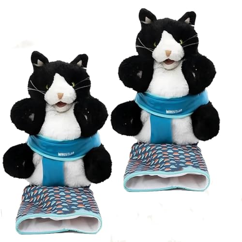 Wrestler-Katzen-Puppen, 2025 neue Handpuppen für Katzen, Plüschspielzeug, Kampfspielzeug für Katzen mit robuster Polsterung, Spielzeug für Kätzchen für Training und Bewegung Wrestler-Katzen-Puppen, 2025 neue Handpuppen für Katzen, Plüschspielzeug, Kampfspielzeug für Katzen mit robuster Polsterung, Spielzeug für Kätzchen für Training und Bewegung von SunjianAMZ