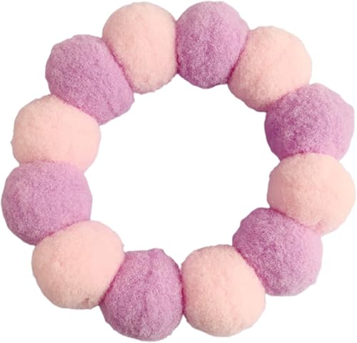 Sunjiyan Halsband mit bunten Plüschbällen, für Hunde, Haustierfotografie, Geschenke, Lila, Größe S Sunjiyan Halsband mit bunten Plüschbällen, für Hunde, Haustierfotografie, Geschenke, Lila, Größe S von Sunjiyan