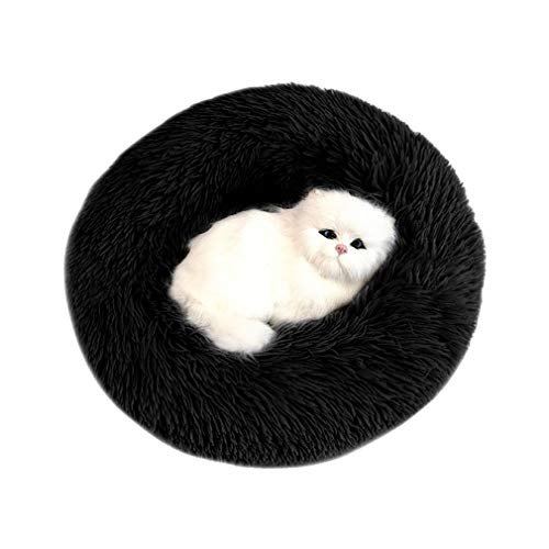 Sunnykud Deluxe Haustierbett Rundes Plüsch Bett für Haustiere in Doughnut-Form Hundebett Katzenbett Flauschig Weich Hundekissen Hundesofa Wasserfeste Unterseite Katzensofa von Sunnykud