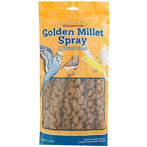 SunSeed Sun-Dried Millet Spray Parakeet Bird Treats 4 oz - 2 Pack von Sunseed