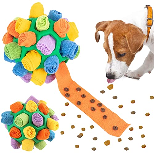 Schnüffelball für Hunde,Schnüffelspielzeug für Hunde,Intelligenzspielzeug für Hundeball,Geruchstraining Dog Ball,Waschbar Interaktives Hundespielzeug Ball,Hunde Snackball,Futtersuche Instinkt Training von Sunshine smile