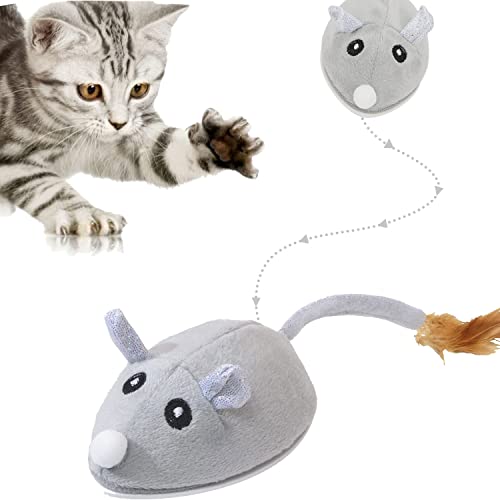 Katzenspielzeug Elektrisch Spielmaus,Katzenspielzeug Mäuse,Mausspielzeug Katzenspielzeug,Spielmäuse für Katze,Interaktive Spielzeug Maus mit USB Kabel für Katzenauslauf und gegen Langeweile von Sunshine smile
