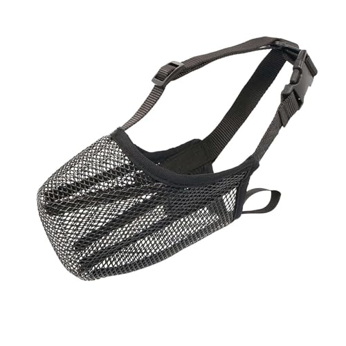 Maulkorb Mesh,Maulkorb für Hunde Abgerundete Mesh,Maulkorb Mittlere Hunde,Mesh Maulkorb Hund,Maulkorb Hund Verstellbar für Kleine Mittelgroße und Große,Verhindert Das BeißEn,Kauen von Sunshine smile