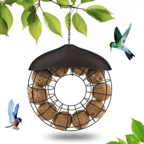 Meisenknödelhalter,Futterspender Vögel,Vogelfutterspender,Meisenknödelhalter zum Aufhängen,Futterstation Vögel,Vogelfutterhaus zum Aufhängen,Relaxdays Futterstationen für Wildvögel von Sunshine smile