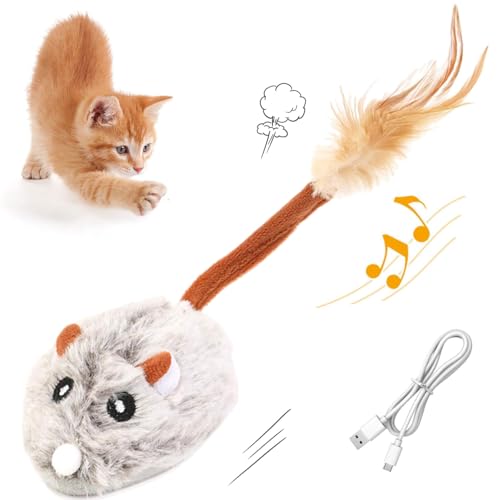 Sunshine smile Katzenspielzeug Elektrisch Spielmaus,Katzenspielzeug Mäuse,Mausspielzeug Katzenspielzeug,Spielmäuse für Katze,Interaktive Spielzeug Maus für Katzenauslauf und gegen Langeweile Sunshine smile Katzenspielzeug Elektrisch Spielmaus,Katzenspielzeug Mäuse,Mausspielzeug Katzenspielzeug,Spielmäuse für Katze,Interaktive Spielzeug Maus für Katzenauslauf und gegen Langeweile von Sunshine smile