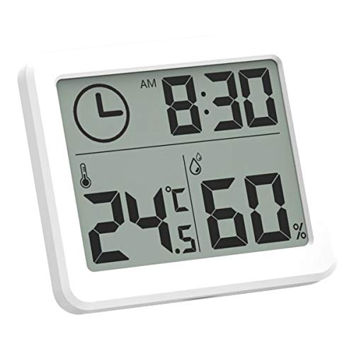 SunshineFace 8,1 cm Digitaluhr Thermometer Hygrometer Elektronische Temperatur Luftfeuchtigkeitsmesser von SunshineFace