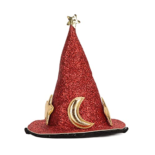 Sunydog Hamster Hat Moon Star Muster Kleine Tierische Haustierhüte Kinnbandschildkröten (Rot) von Sunydog