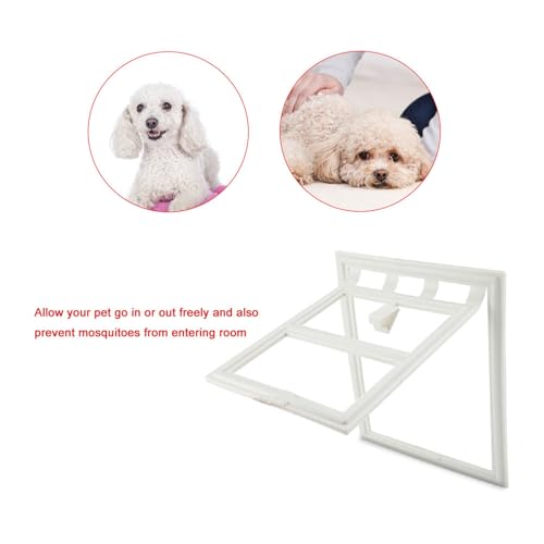 Sunydog Kunststoff Pet Door Magnetic Locking Safe Klappe Easy Screen Window Gate Cats Katzen (L Tagesstil) von Sunydog