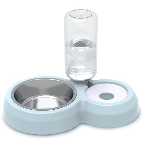 Suoumwa Automatisch für Katzen Hunde 2-In-1 Haustierfutter und Wasserschale Combo Smart Food Container mit Wasserspender Leckdosen Suoumwa Automatisch für Katzen Hunde 2-In-1 Haustierfutter und Wasserschale Combo Smart Food Container mit Wasserspender Leckdosen von Suoumwa