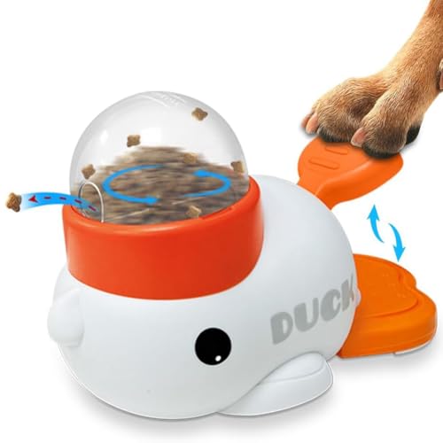 Suoumwa Puzzlespielzeughund Sloch Feeder, Interaktiver Entenpapier -Welpe -Behandlungs -Fütterung Futterspender Stimulation Spielzeug für Katzen Hunde von Suoumwa