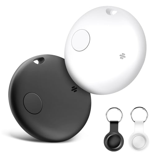 Smart Pet Tracker Halsband für Katze - Pet Location Tracker mit Halter, Keine monatliche Gebühr,kompatibel mit A-pple Air-Tag Find My (nur iOS), Anti-Verlust-Tracking-Gerät für Haustiere (AT2) von Suoxiom