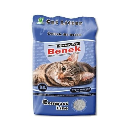 SUPER BENEK COMPACT Cat Litter Bentonite grit Sea Breeze 25 l SUPER BENEK COMPACT Cat Litter Bentonite grit Sea Breeze 25 l von Super Benek
