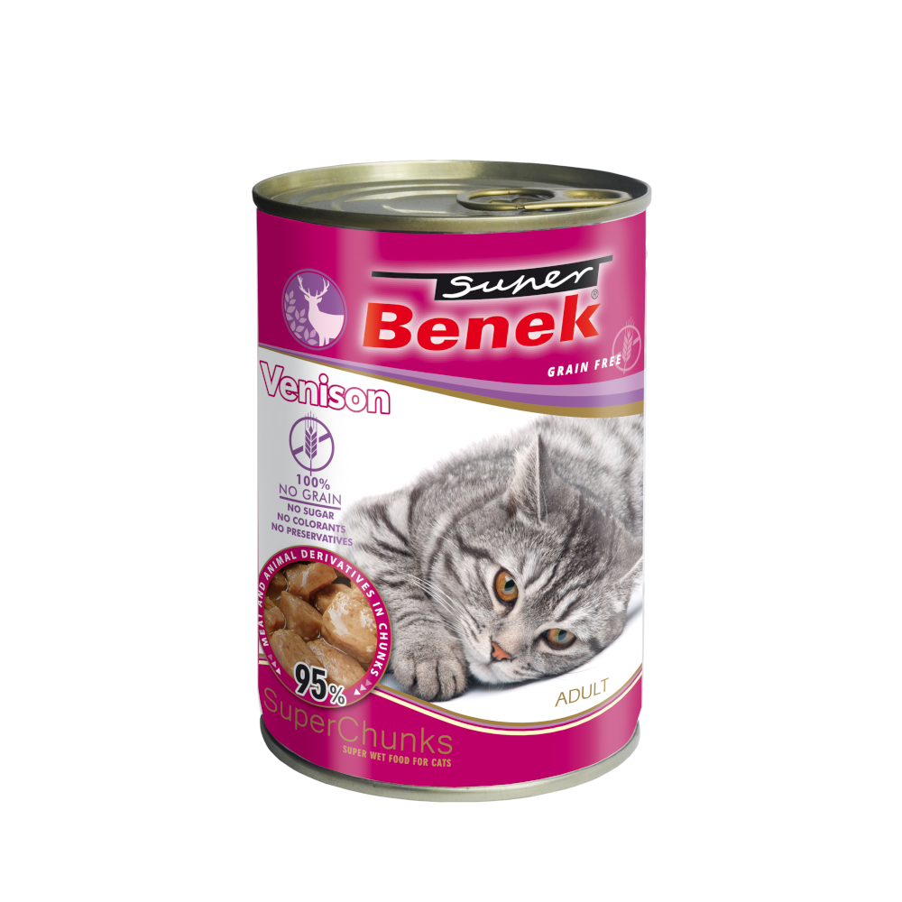 Sparpaket Super Benek Getreidefrei Chunks 20 x 415 g - Wild in Sauce Sparpaket Super Benek Getreidefrei Chunks 20 x 415 g - Wild in Sauce von Super Benek