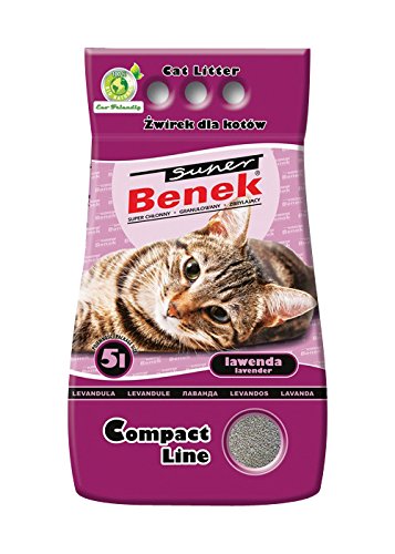 Super Benek Compact Line Katzenstreu mit Lavendelduft von Super Benek