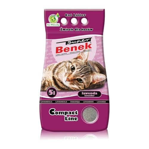 Super Benek Compact Line Katzenstreu mit Lavendelduft von Super Benek