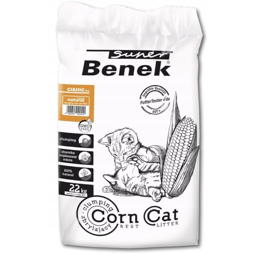 Super Benek Corn Classic Corn cat litter Natural Clumping 35 l von Guoml