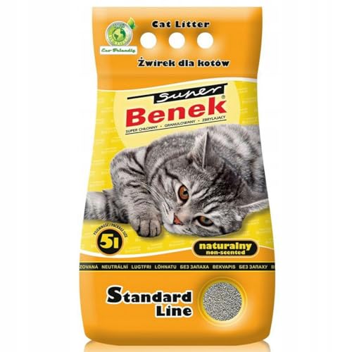 Super Benek Katzenstreu Standard Natural 5 L von Super Benek