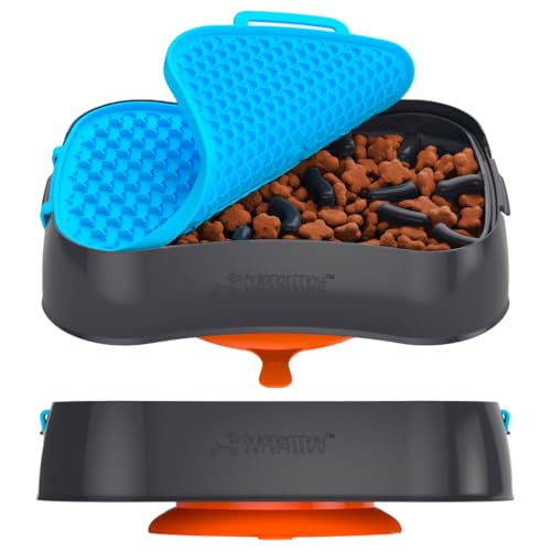 Grehge eeder Dog Bowls & Lick Mat - 4-in-1 Dog Bowl - Dog Slow Eating Bowl - BPA-Free, Food Grade Silicone Slow Dog Feeding Bowl - Slow Eating Pet Bowl for Fast Eaters Grehge eeder Dog Bowls & Lick Mat - 4-in-1 Dog Bowl - Dog Slow Eating Bowl - BPA-Free, Food Grade Silicone Slow Dog Feeding Bowl - Slow Eating Pet Bowl for Fast Eaters von Super Feedy