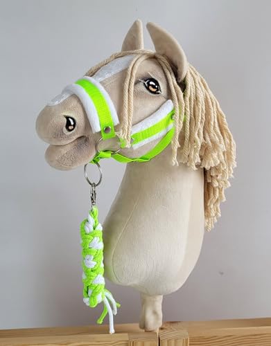 Binden Sie für Hobby Horse mit Kordel - neon green/weiß von Super Hobby Horse