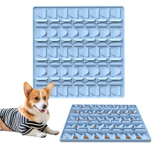 Schnüffelmatte für Hunde, Silikon Schnüffelmatte Hund Fütterungsmatte Slow Feeder, Fördert Natürliche Futtersuche Hund Schnüffelmatte, Stressabbau, Geruchstraining, Graben Spielzeug für Alle Rassen von SuperDesign