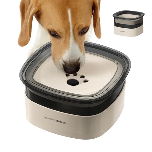 Wassernapf für Hunde, kein Verschütten, Hundefutter- und Wassernapf-Set mit Ständer, 2 l, große Kapazität, Wassernapf für Hunde, kein Verschütten, große Hunde, langsames Trinken, Wassernapf für Wassernapf für Hunde, kein Verschütten, Hundefutter- und Wassernapf-Set mit Ständer, 2 l, große Kapazität, Wassernapf für Hunde, kein Verschütten, große Hunde, langsames Trinken, Wassernapf für von SuperDesign