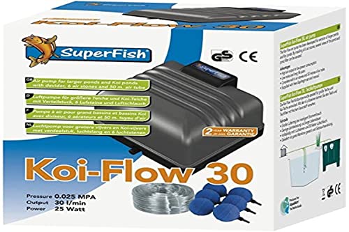 SuperFish 671042/3900 Koi Flow 30 Belüftungsset inkl. Schlauch u. Ausströmer von Superfish