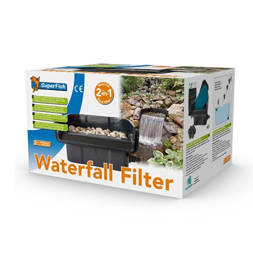 Superfish 671120/1534 Wasserfall-Filter, 2in1-Teichfilter für den Gartenteich von Superfish