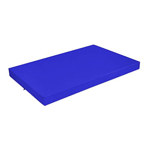 SuperKissen24. Hundebett Hundekissen Hundematratze Tierbett für Hunde - Wasserdicht, Waschbar - 120x80 cm - Blau von SuperKissen24.