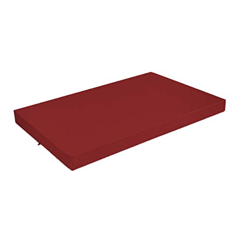 SuperKissen24. Hundebett Hundekissen Hundematratze Tierbett für Hunde - Wasserdicht, Waschbar - 120x80 cm - Burgund von SuperKissen24.