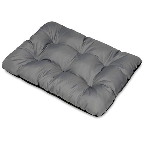 SuperKissen24. Hundebett Hundekissen Hundematratze Tierbett für Kleine, Mittlere und Grosse Hunde - Wasserdicht, Waschbar - Größe XL - Grau von SuperKissen24.