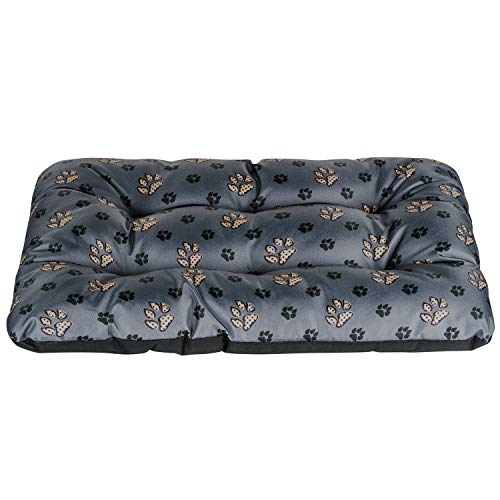 SuperKissen24. Hundebett Hundekissen Hundematratze Tierbett für Kleine, Mittlere und Grosse Hunde - Wasserdicht, Waschbar - Größe L - Schwarz und Grau - Pfoten SuperKissen24. Hundebett Hundekissen Hundematratze Tierbett für Kleine, Mittlere und Grosse Hunde - Wasserdicht, Waschbar - Größe L - Schwarz und Grau - Pfoten von SuperKissen24.
