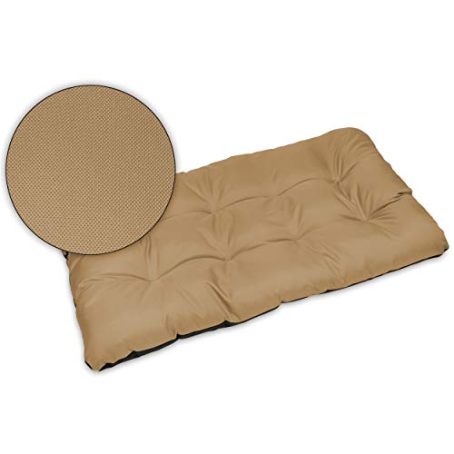 SuperKissen24. Hundebett Hundekissen Hundematratze Tierbett für Kleine, Mittlere und Grosse Hunde - Wasserdicht, Waschbar - Größe XXL - Beige von SuperKissen24.