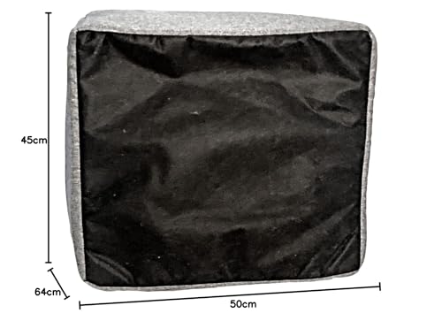 SuperKissen24. Hundehütte Indoor - Hundebett - Hundebox für Kleine Mittlere und Große Hunde und Katzen - Wasserdicht Hundehöhle - Katzenhöhle - 50x64x45 cm - Flachs Grau SuperKissen24. Hundehütte Indoor - Hundebett - Hundebox für Kleine Mittlere und Große Hunde und Katzen - Wasserdicht Hundehöhle - Katzenhöhle - 50x64x45 cm - Flachs Grau von SuperKissen24.