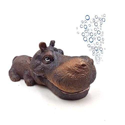 Superdream Frosch Air Stein Erzeugung Belüften Aquariumdeko Tunk Dekorationen, Hippopotamus von Superdream