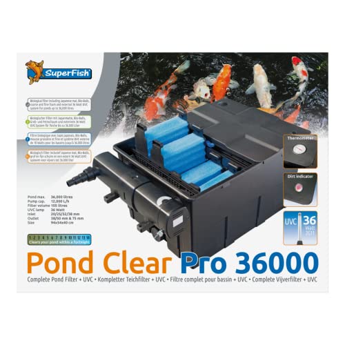 Superfish Pond Clear Teichfilter Pro 36.000 mit UVC Lampe von Superfish