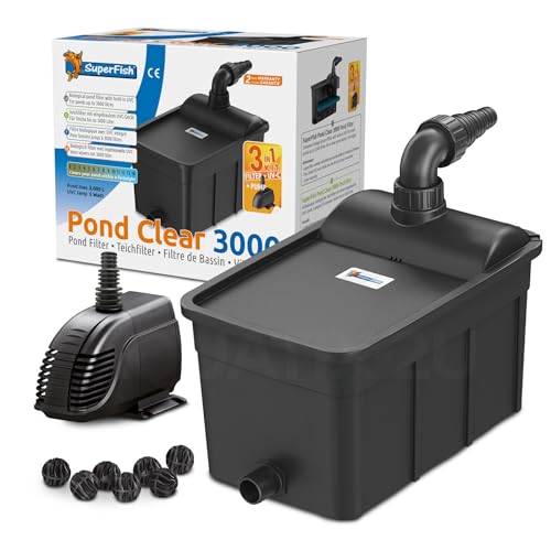Superfish Teichfilter Set PondClear 3000 mit 5W UVC + Pumpe Superfish Teichfilter Set PondClear 3000 mit 5W UVC + Pumpe von Superfish