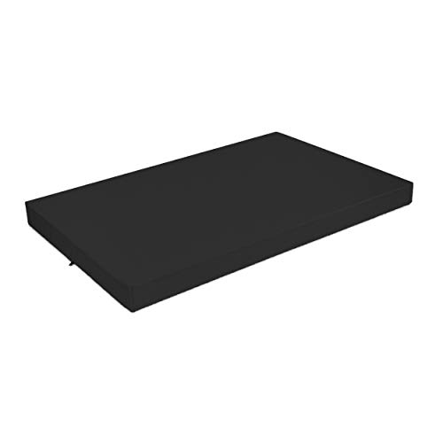 SuperKissen24. Hundebett Hundekissen Hundematratze Tierbett für Hunde - Wasserdicht, Waschbar - 120x80 cm - Schwarz von SuperKissen24.