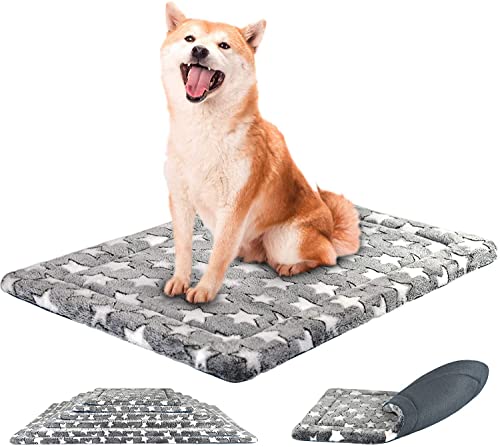 SuperKissen24. Hundematte, Katzenmatte - Reversibel Hundebett für Mittlere Hund - Bett für Hunde und Katze - Katzenbett, Katzenkissen - Flauschig Hundedecke - Waschbar Hundematratze - 80x60 cm Sterne SuperKissen24. Hundematte, Katzenmatte - Reversibel Hundebett für Mittlere Hund - Bett für Hunde und Katze - Katzenbett, Katzenkissen - Flauschig Hundedecke - Waschbar Hundematratze - 80x60 cm Sterne von SuperKissen24.
